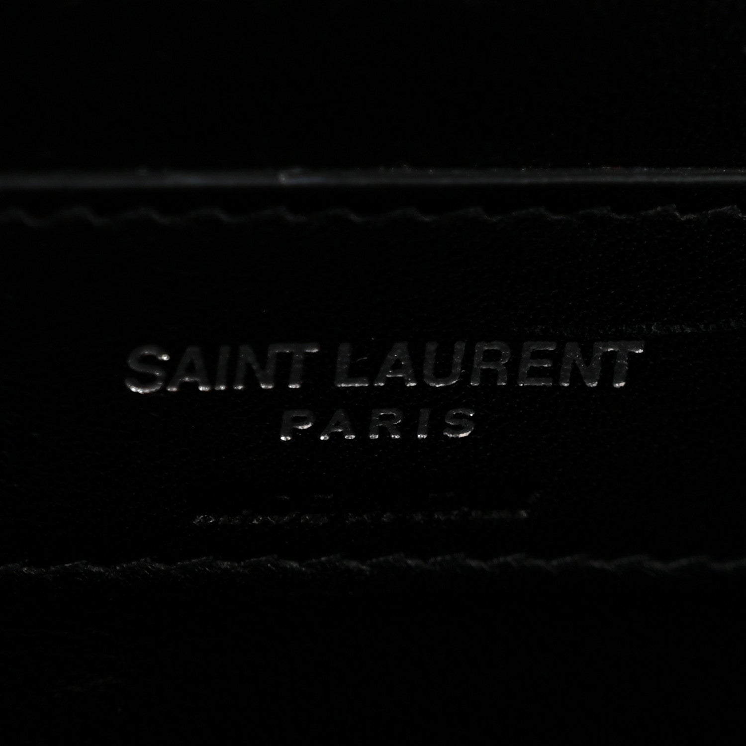 Saint Laurent Grain De Poudre Monogram Cassandre Clutch Black 6 of 11