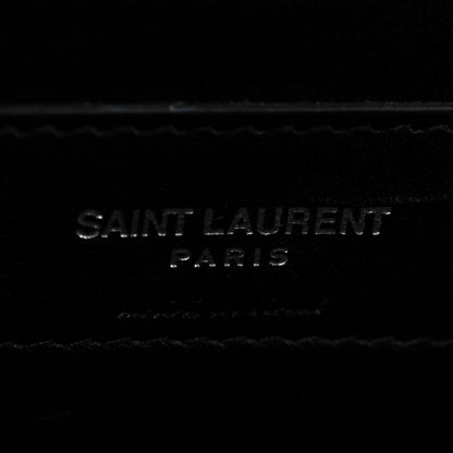 Saint Laurent Grain De Poudre Monogram Cassandre Clutch Black 6 of 11