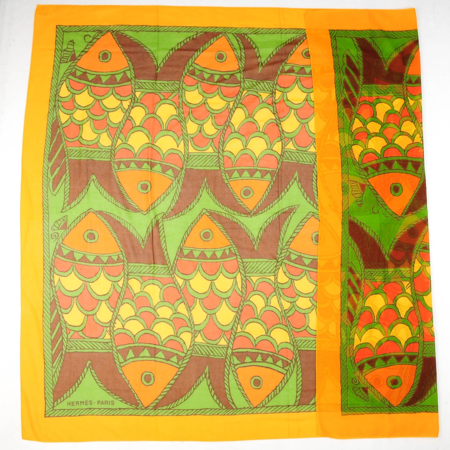 Hermes Printed Cotton Beach Pareo 2 of 5