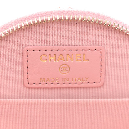 Chanel Caviar Quilted Round Handle With Care Vanity With Chain Pink 7 of 14