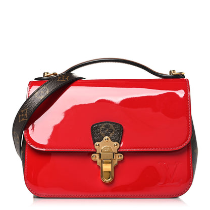 Louis Vuitton Patent Calfskin Monogram Cherrywood BB Scarlet 1 of 9