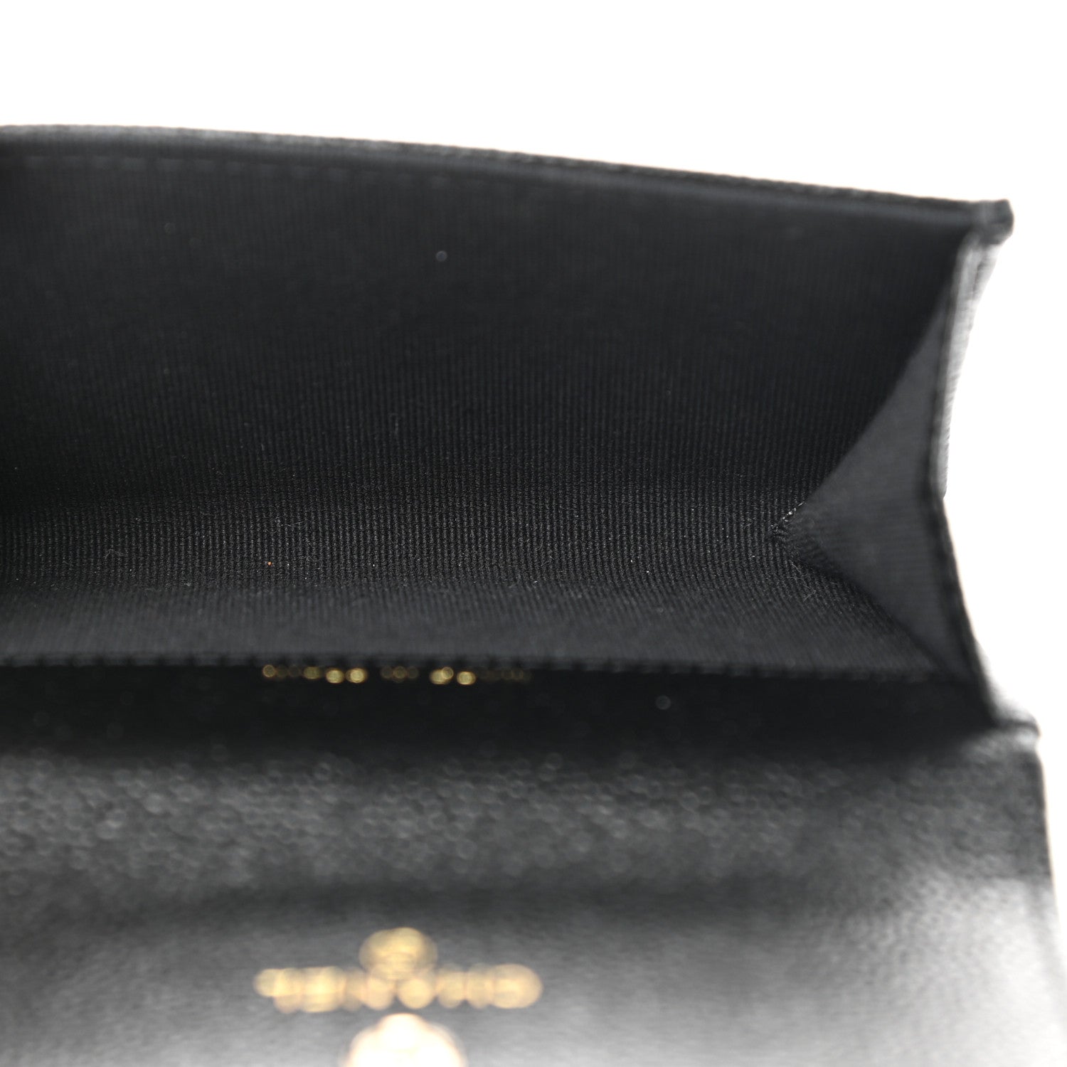 Chanel Caviar Quilted Chain CC Flap Card Holder Black 5 of 8