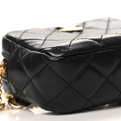 Chanel Lambskin Quilted Enamel CC Waist Bag With Pouch Black 10 of 12