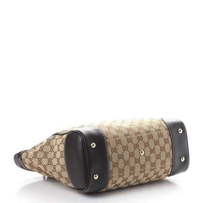 Gucci Monogram Web Medium Mayfair Tote Dark Brown 4 of 12
