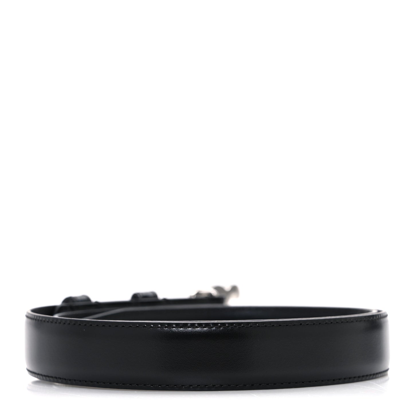 Box Calfskin Medium 25mm Triomphe Belt 80 32 Black