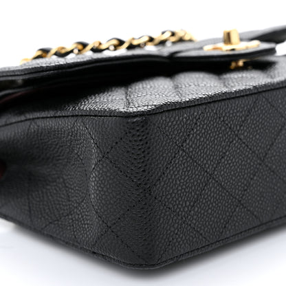 Chanel Caviar Quilted Small Double Flap Black 9 of 10