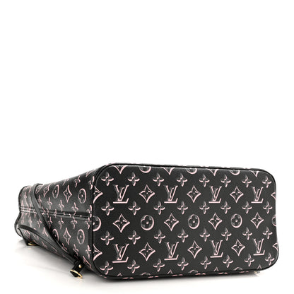Louis Vuitton Monogram Fall For You Neverfull MM Black 5 of 11