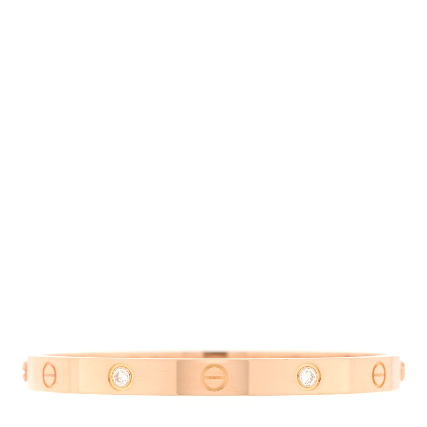 18K Pink Gold 4 Diamond LOVE Bracelet 18