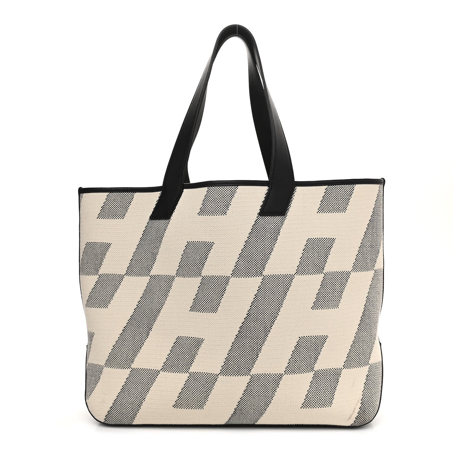 Hermes Swift H Canvas Cabas H En Biais 40 Black Ecru 1 of 9