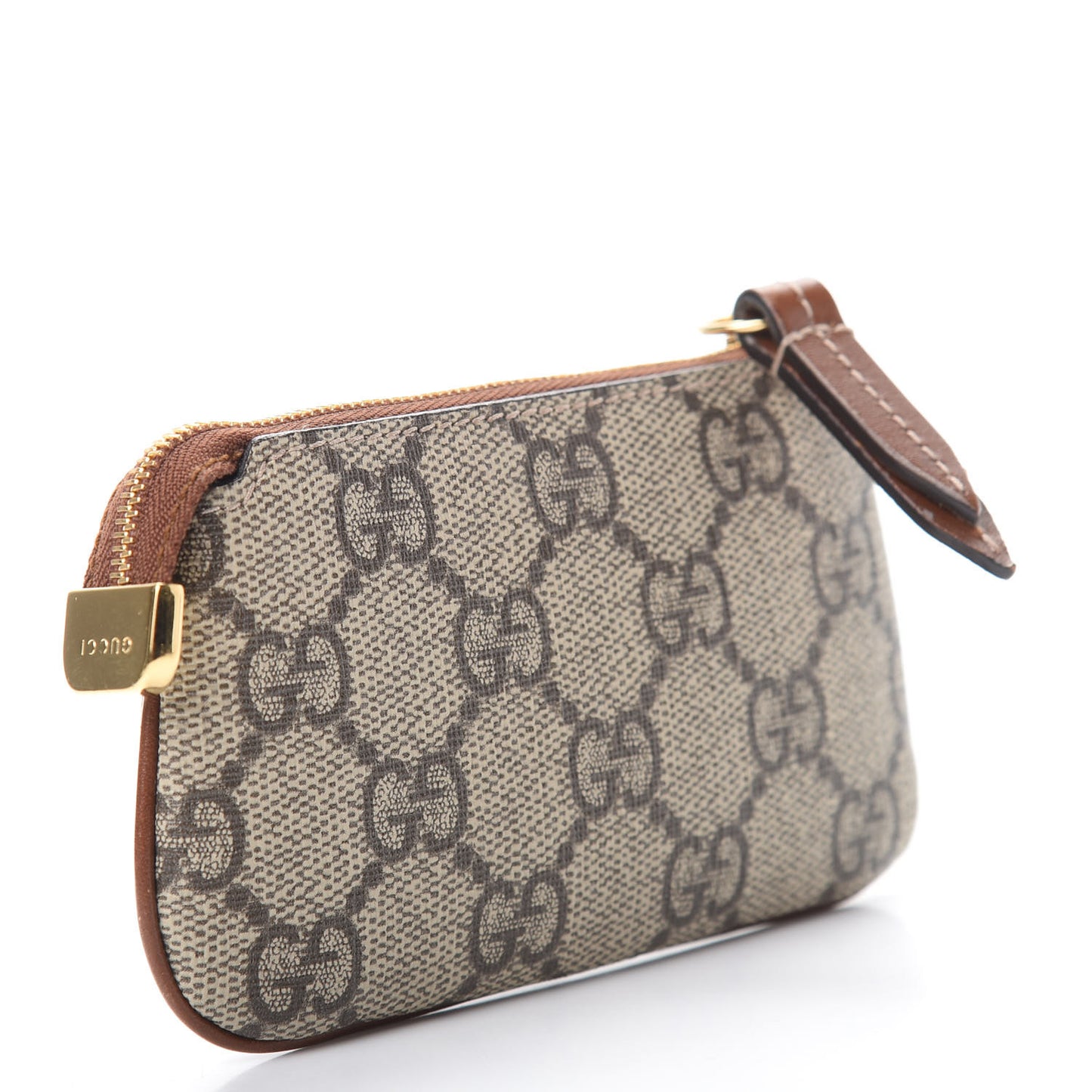 GG Supreme Monogram Key Case Brown