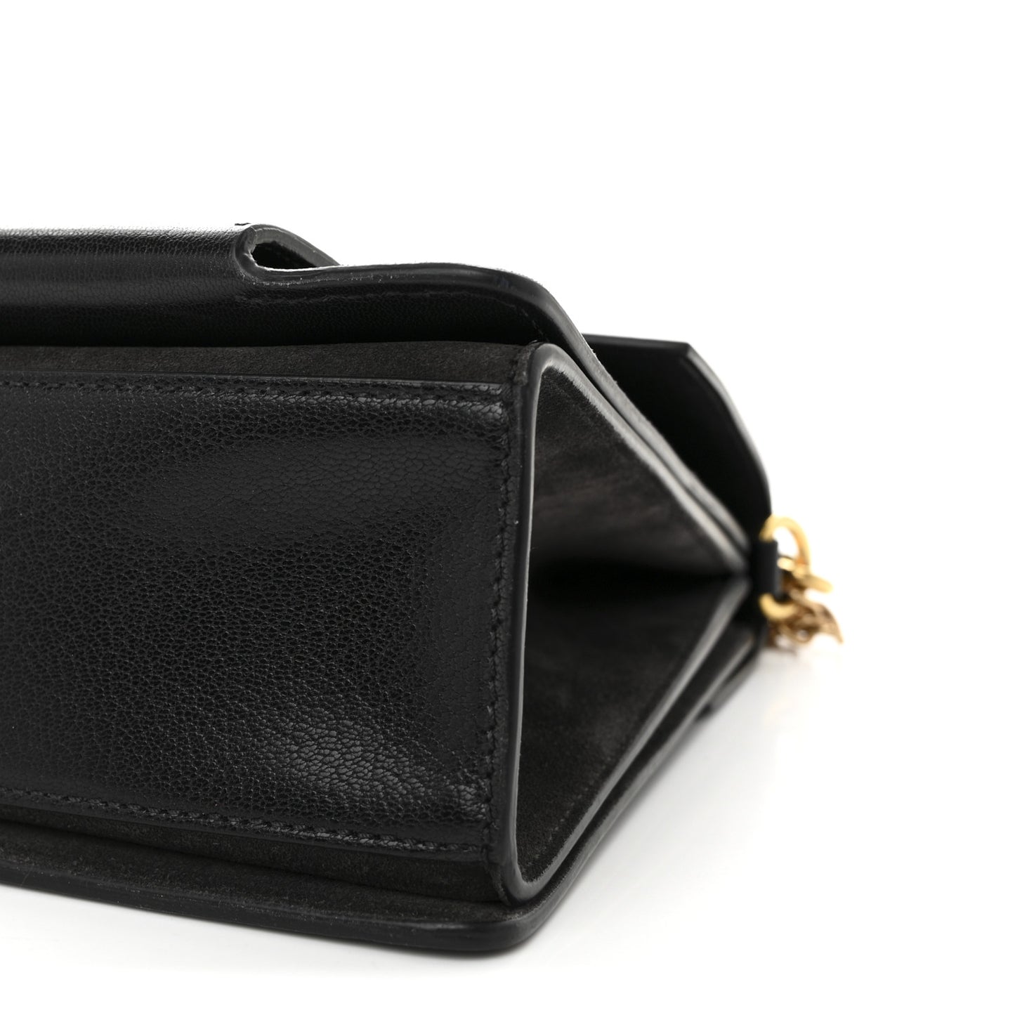 Sugar Goatskin Medium GV3 Shoulder Bag Black