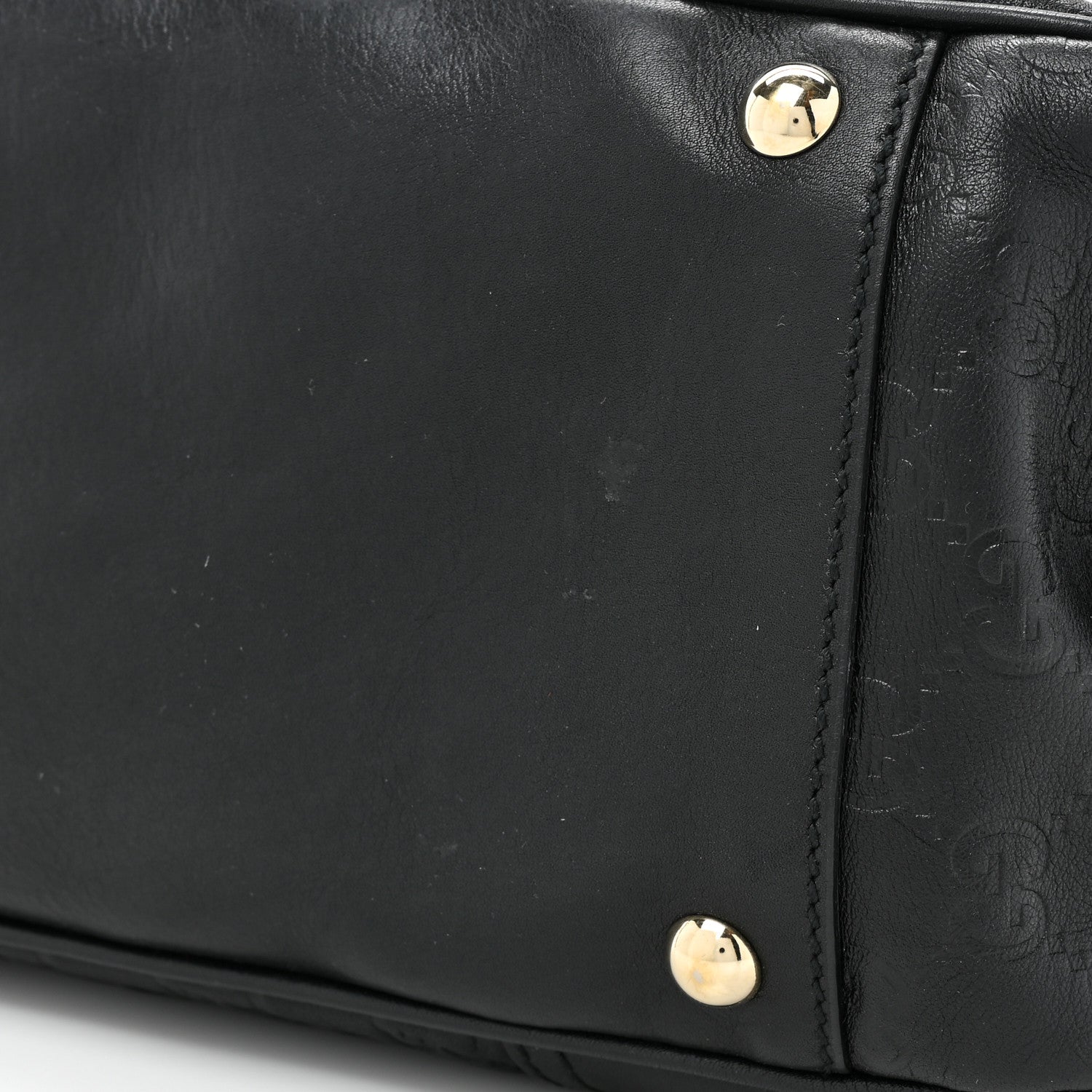 Gucci Guccissima Small Princy Satchel Black 10 of 13