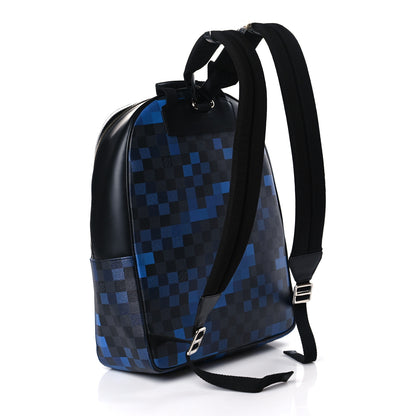 Louis Vuitton Damier Graphite Pixel Josh Backpack Blue 4 of 9