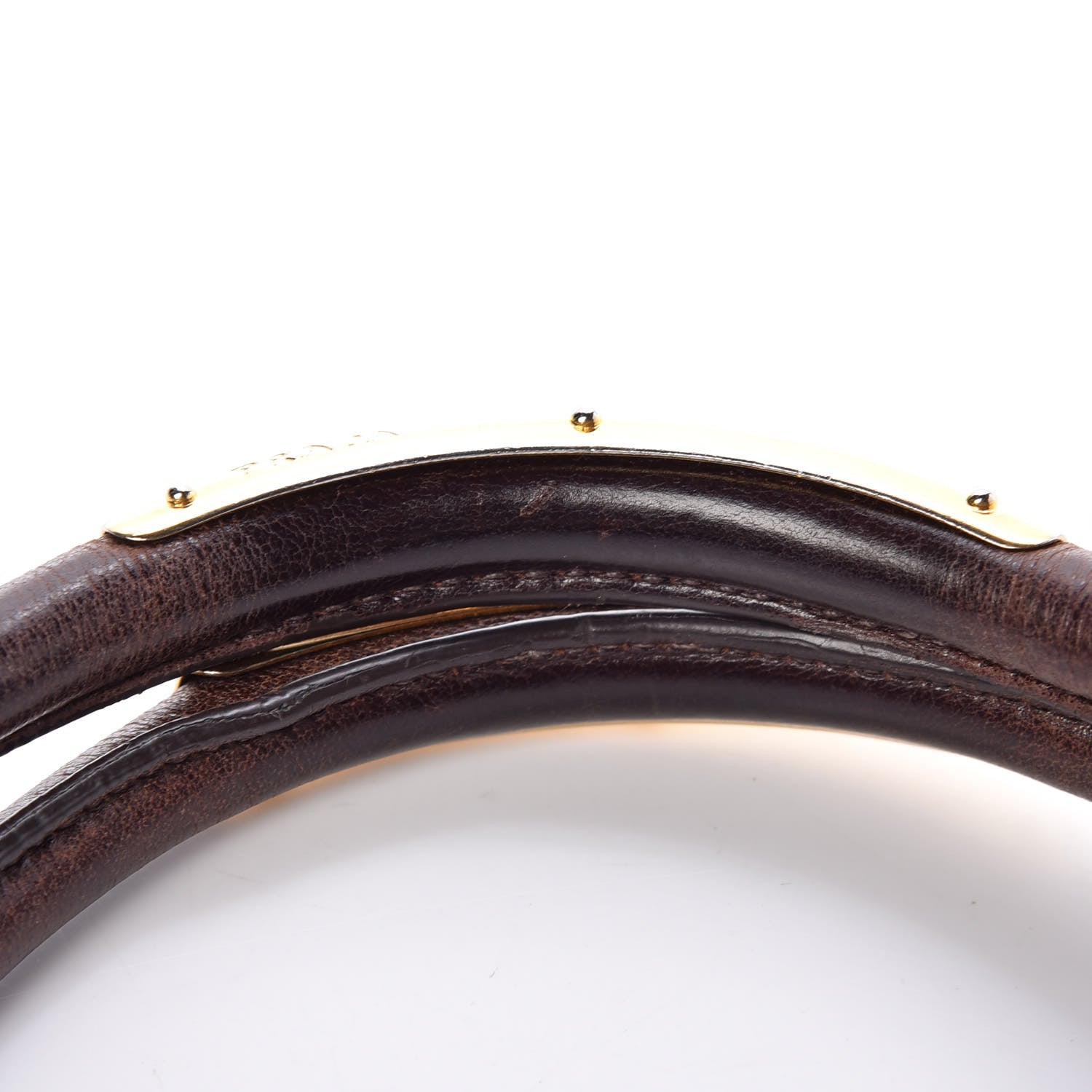 Prada Vitello Shine Shopping Satchel Brown 15 of 23