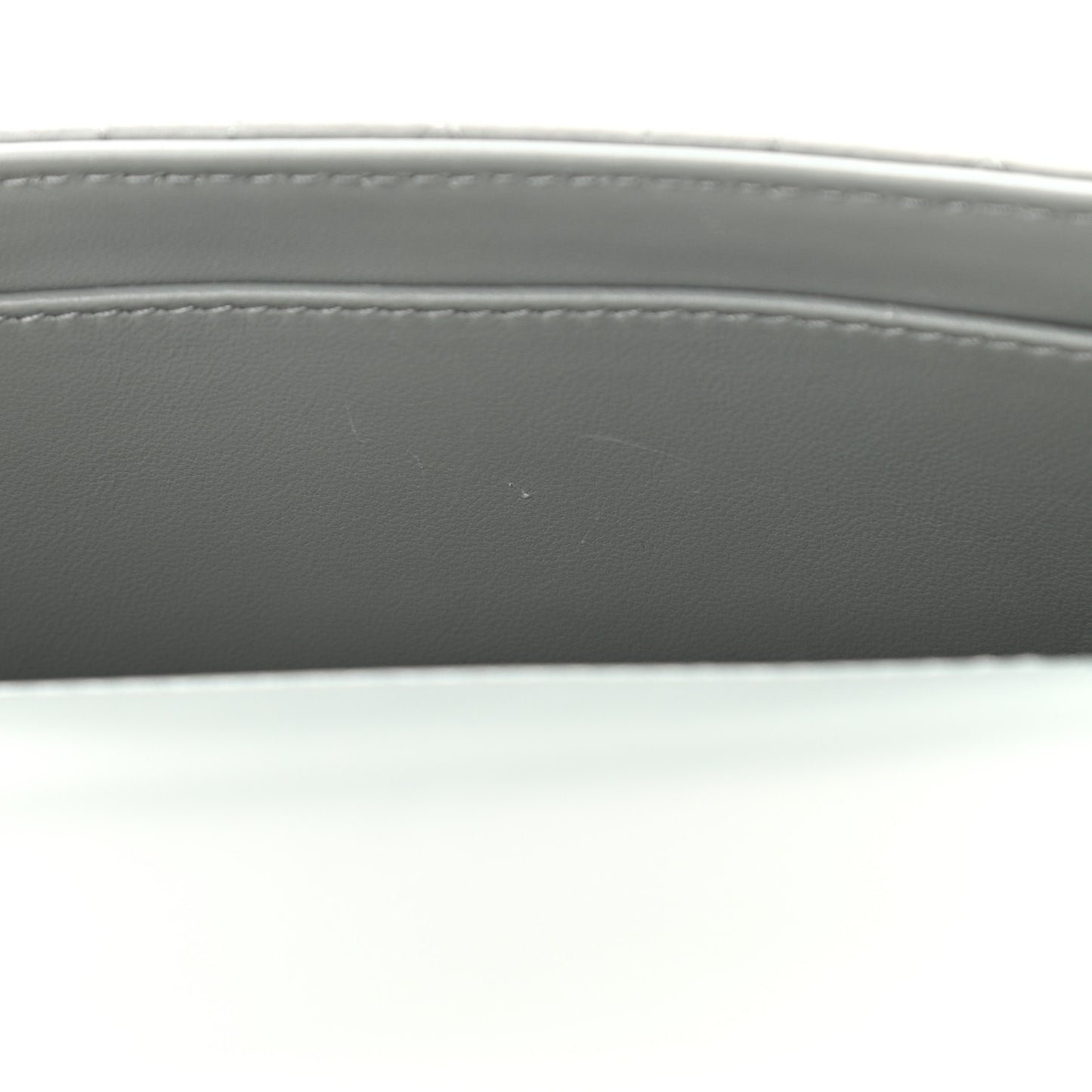 Calfskin Cannage Small Caro Bag Grey