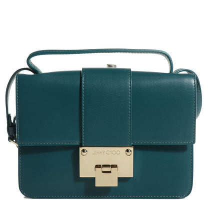 Jimmy Choo Smooth Calfskin Rebel Crossbody Bag Teal 1 of 9
