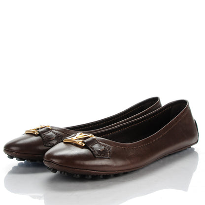 Louis Vuitton Calfskin Oxford Ballerina Flats Moka 40 3 of 8