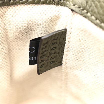 Gucci Piuma Calfskin Jumbo GG Embossed Small Messenger Bag Dark Vine Olive 7 of 10