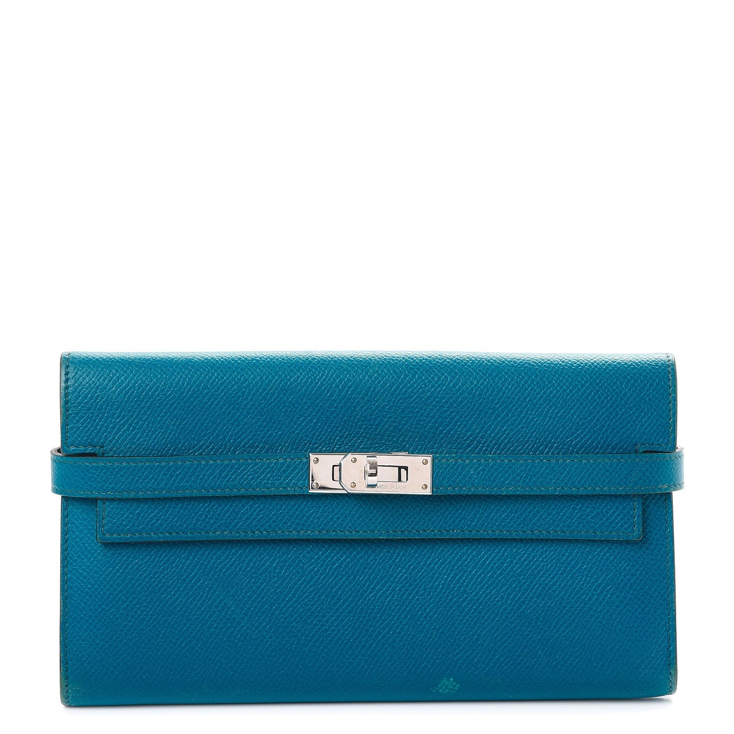 Hermes Epsom Kelly Longue Wallet Bleu Izmir 1 of 16