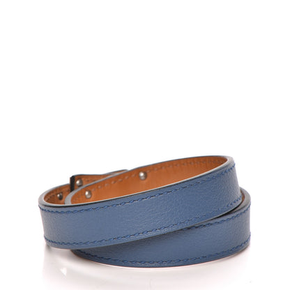 Hermes Swift Kelly Double Tour Bracelet S Bleu Agate 3 of 5