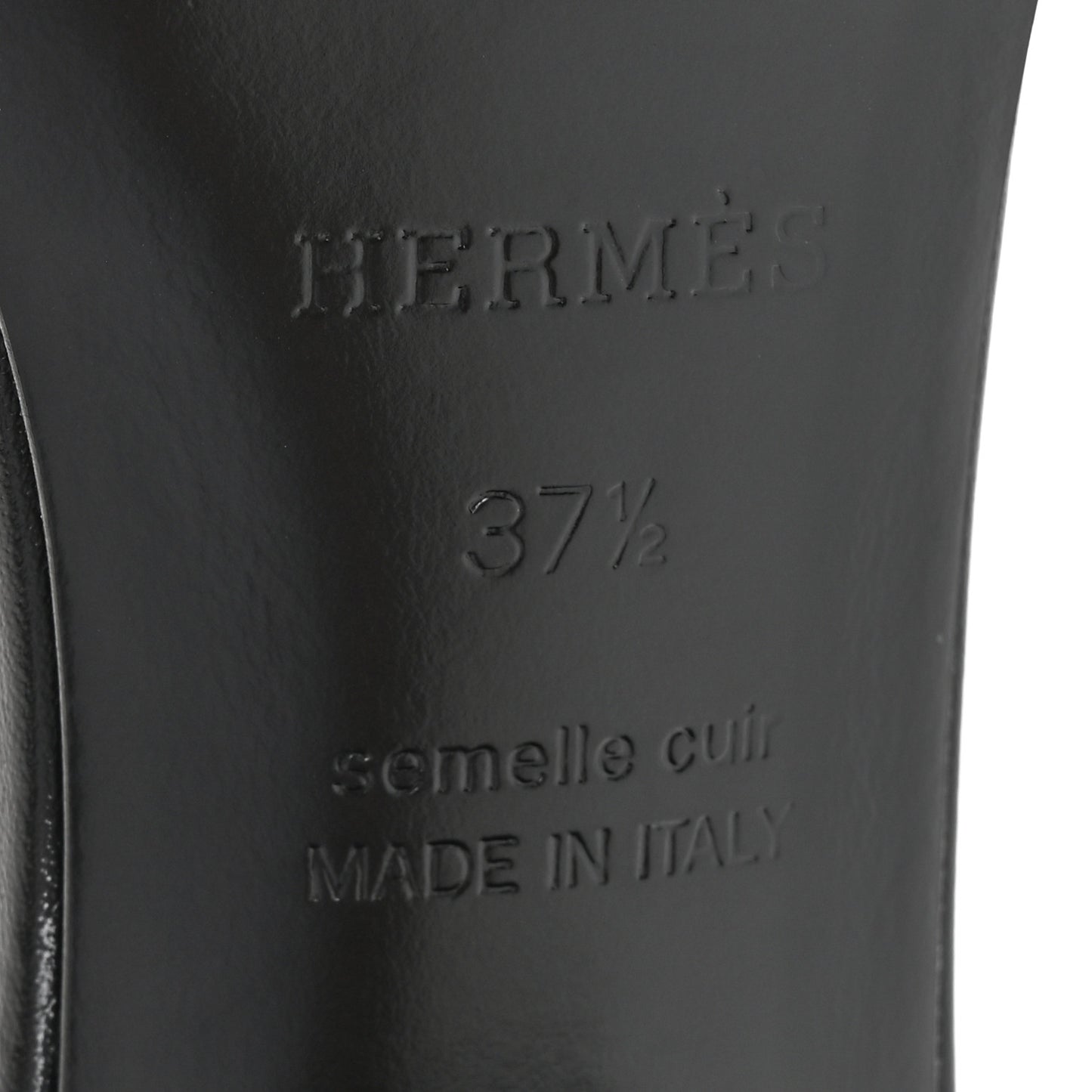 Calfskin Gigi 50 Sandals 37.5 Black
