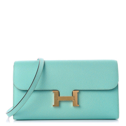 Hermes Epsom Constance Wallet To Go Bleu Atoll 1 of 8