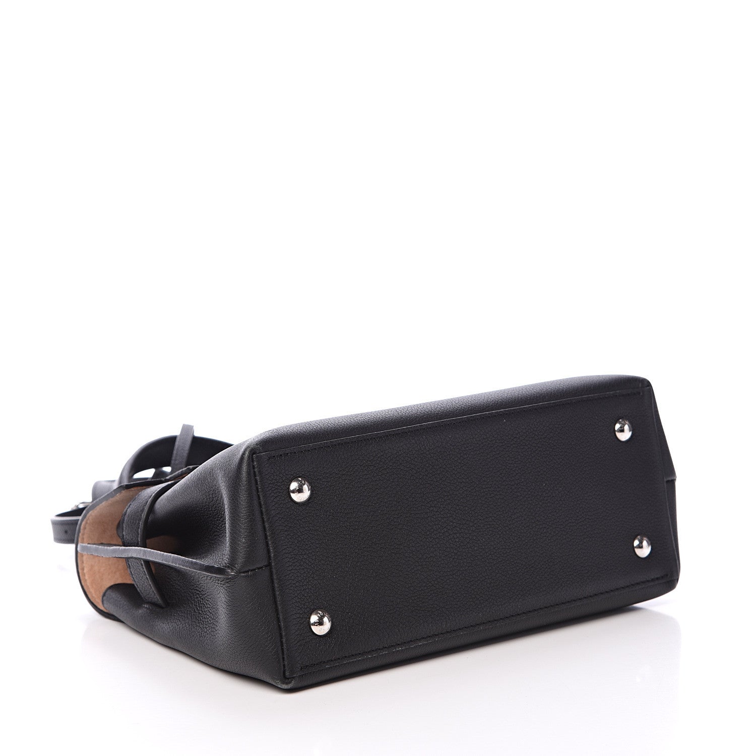 Louis Vuitton Calfskin Lockme Ever BB Black 3 of 12