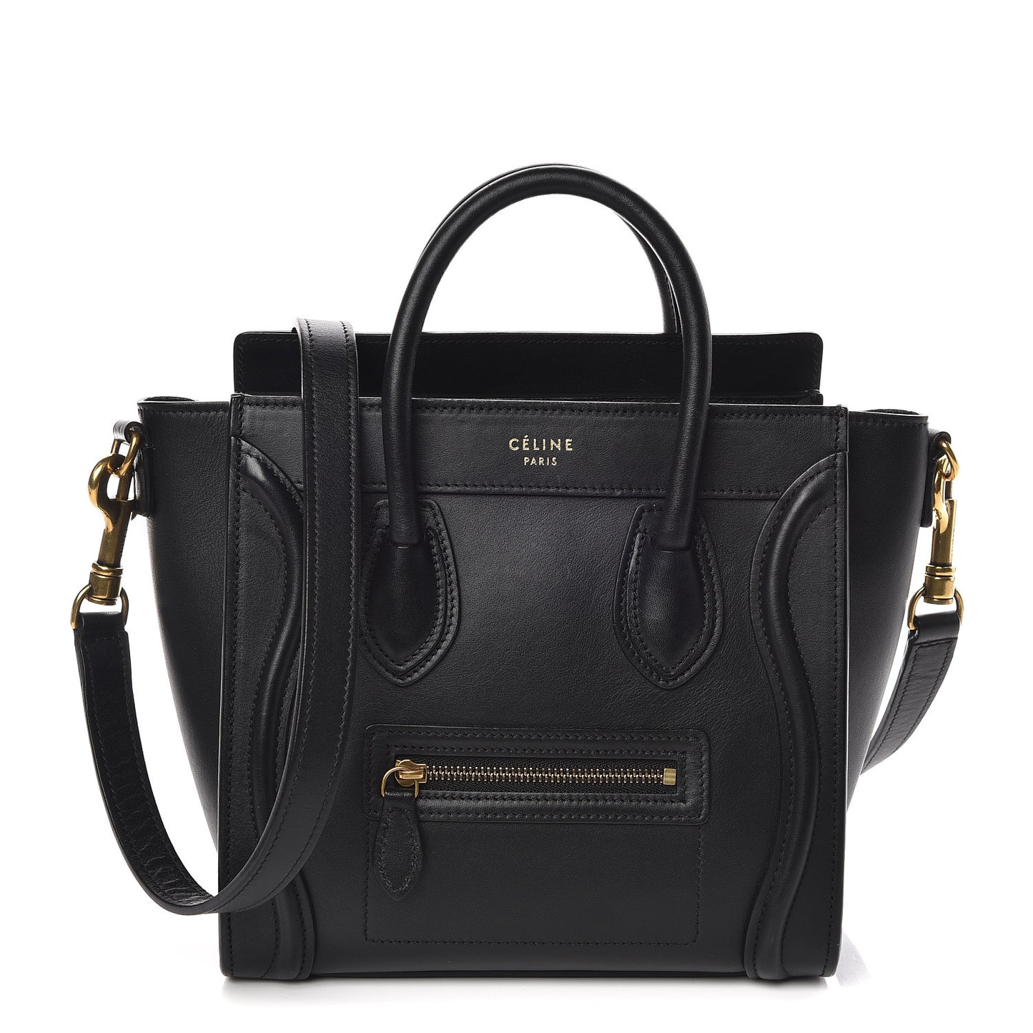Smooth Calfskin Nano Luggage Black