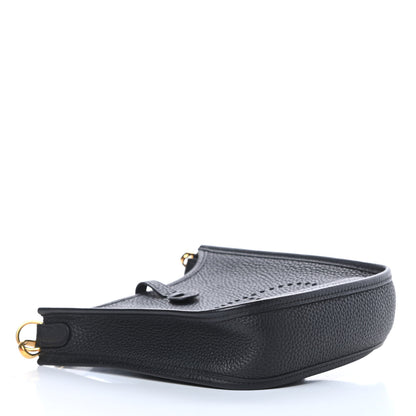 Hermes Taurillon Clemence Evelyne TPM Black 4 of 11