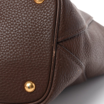 Prada Vitello Daino Shopping Tote Bruciato 21 of 23