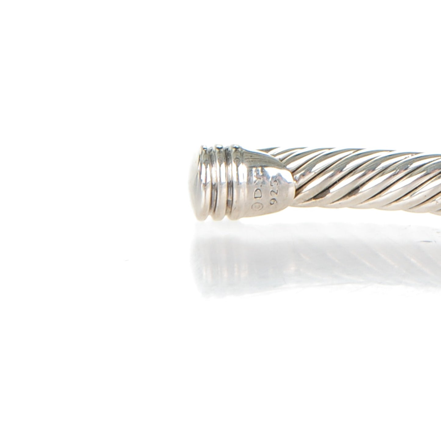 Sterling Silver Diamond 4mm X Cable Bracelet