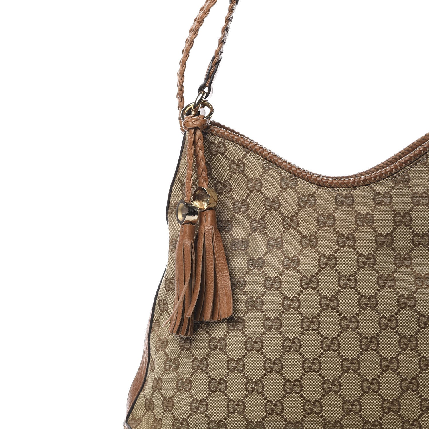Gucci Monogram Medium Marrakech Hobo Camel 8 of 13