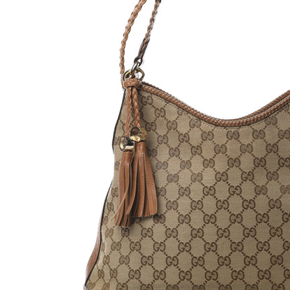 Gucci Monogram Medium Marrakech Hobo Camel 8 of 13