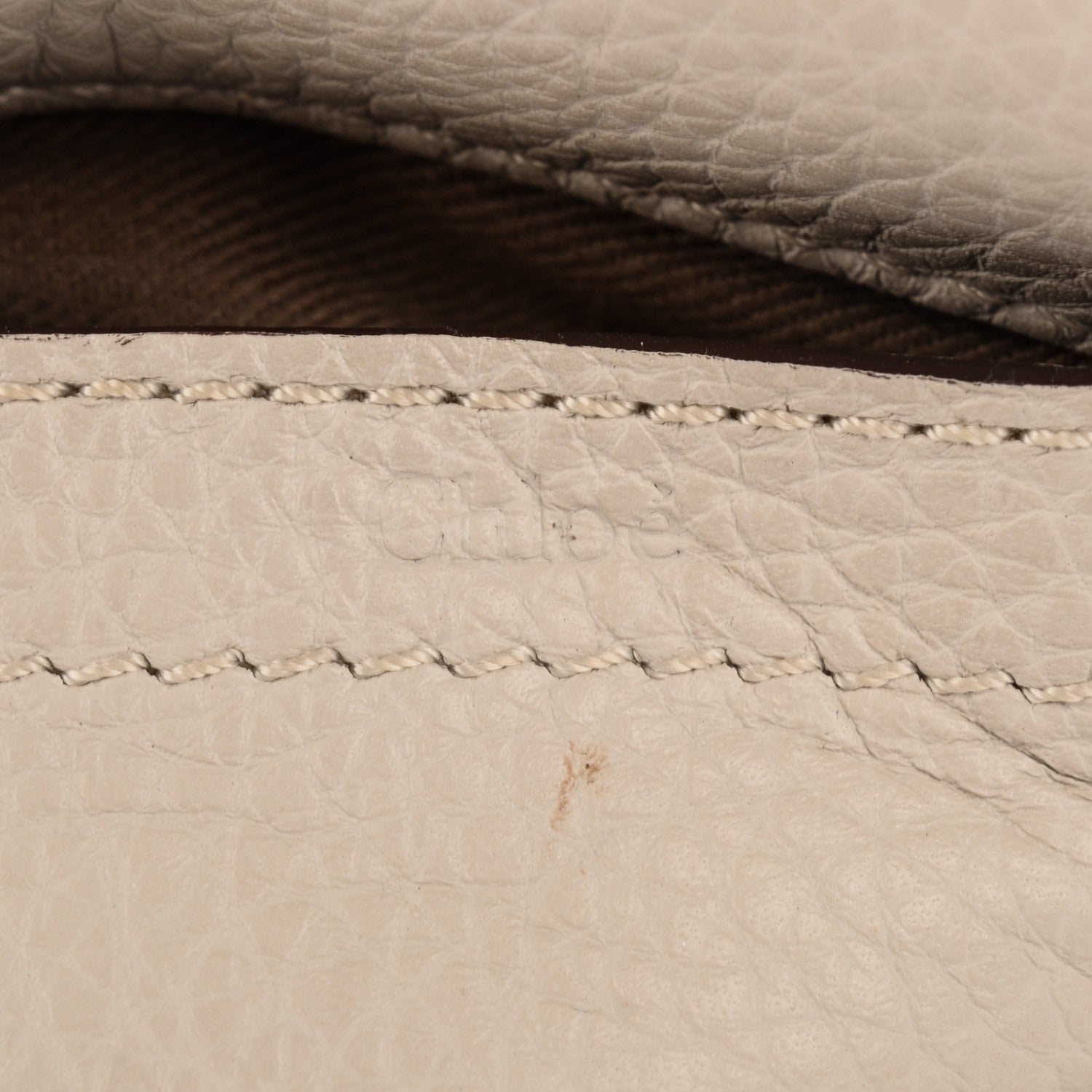 Chloe Calfskin Mini Marcie Round Crossbody Bag Dove 9 of 12