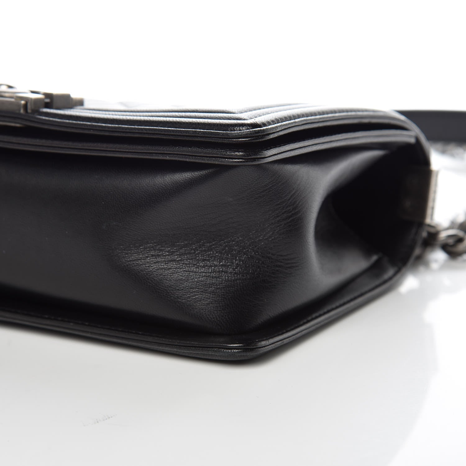 Chanel Lambskin Quilted Medium Boy Flap Black 11 of 12