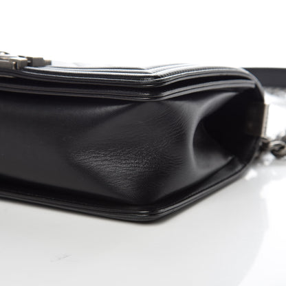 Chanel Lambskin Quilted Medium Boy Flap Black 11 of 12