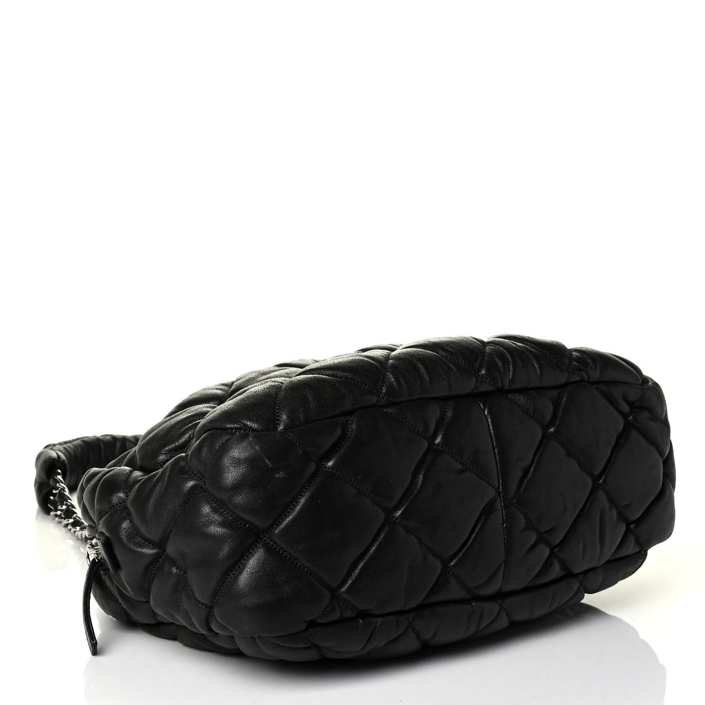 Lambskin Bubble Quilt Camera Case Black