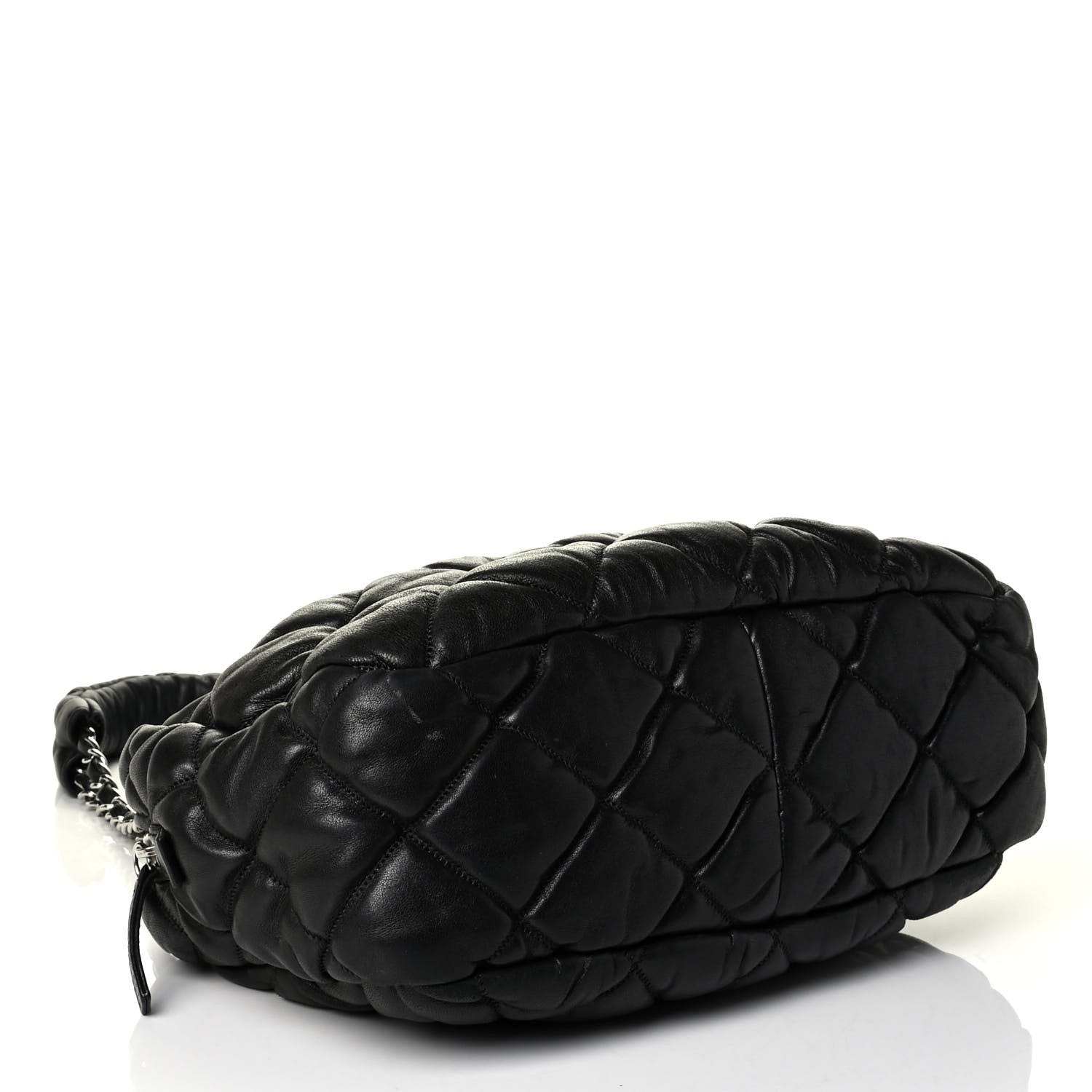 Chanel Lambskin Bubble Quilt Camera Case Black 3 of 6