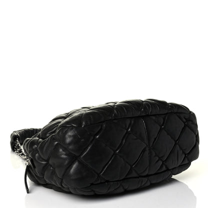 Chanel Lambskin Bubble Quilt Camera Case Black 3 of 6
