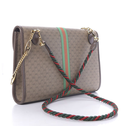 Gucci Mini Vintage GG Supreme Monogram Web Medium Rajah Slim Flap Shoulder Bag Beige New Acero 3 of 11