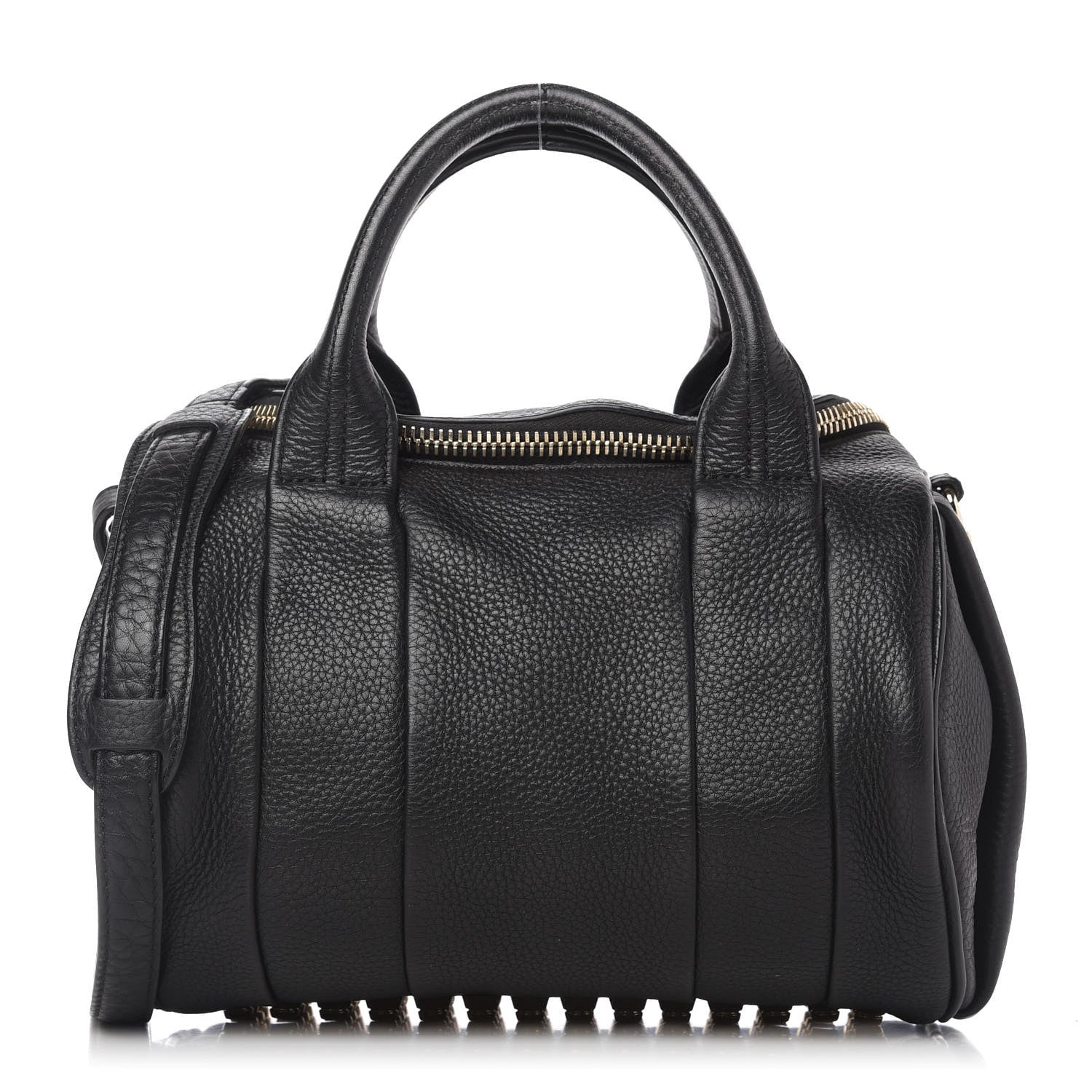 Alexander Wang Pebbled Lambskin Rockie Black Pale Gold Hardware 1 of 9