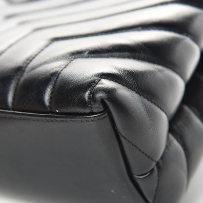 Saint Laurent Calfskin Y Quilted Monogram Medium Loulou Chain Satchel Black 11 of 20