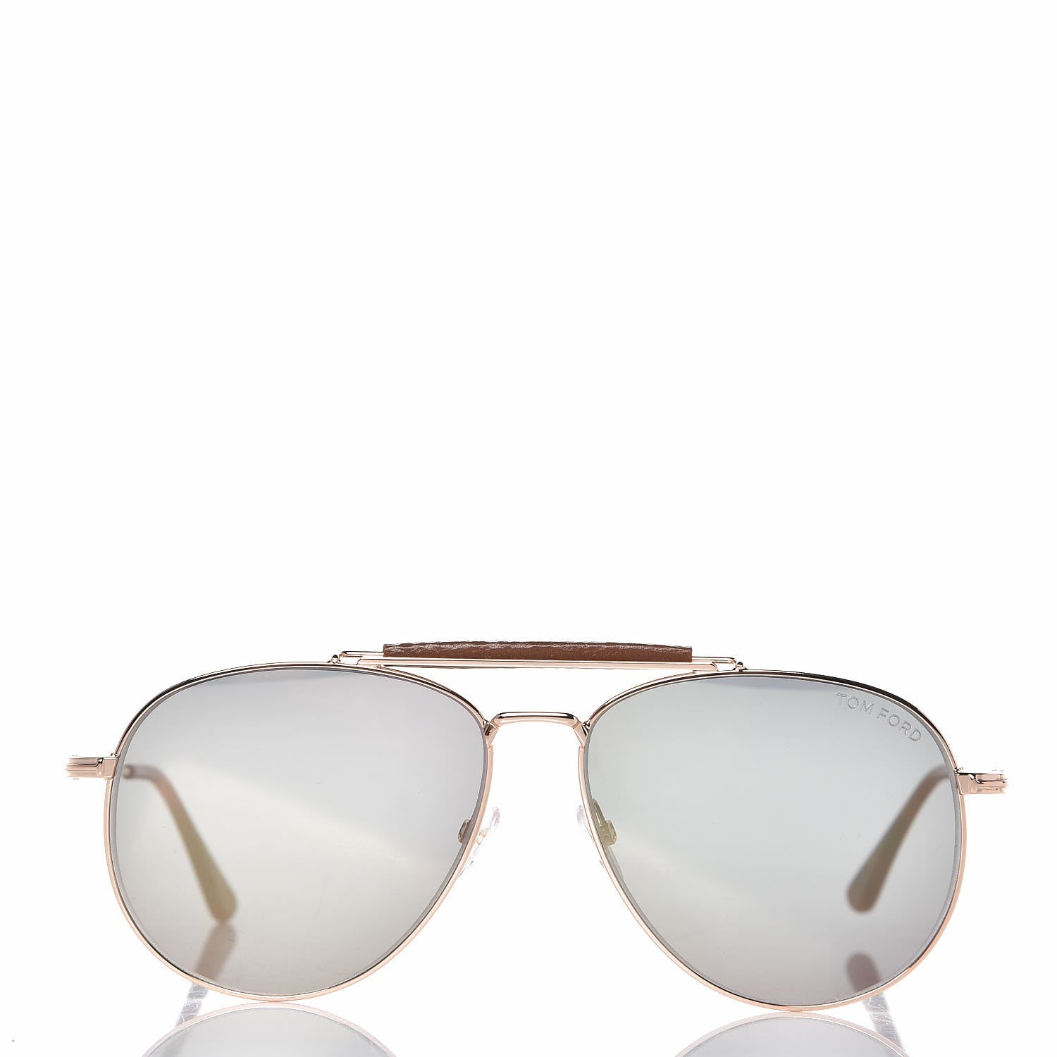 Tom Ford Sean Aviator Sunglasses TF536 Rose Gold Havana 2 of 8