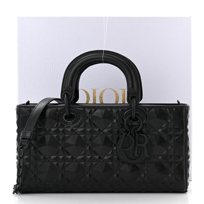 Christian Dior Calfskin Cannage Diamond Medium Lady D-Joy Black 9 of 9