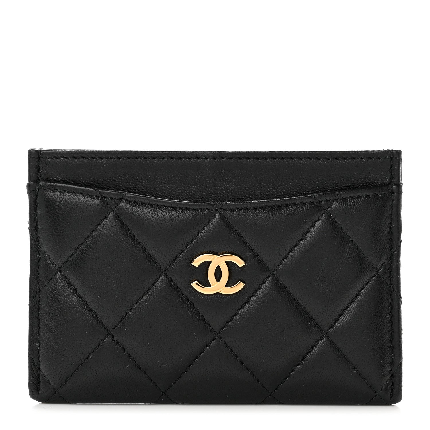 Chanel Lambskin Quilted Card Holder Black 1 of 9