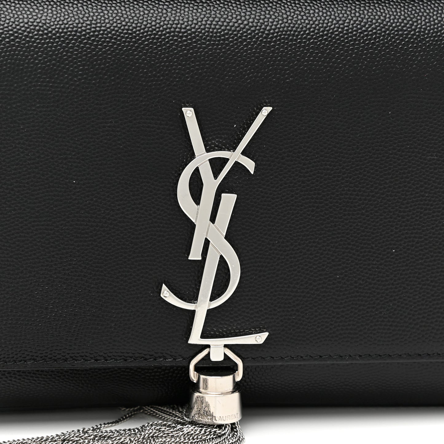 Grain De Poudre Small Classic Monogram Kate Tassel Satchel Black