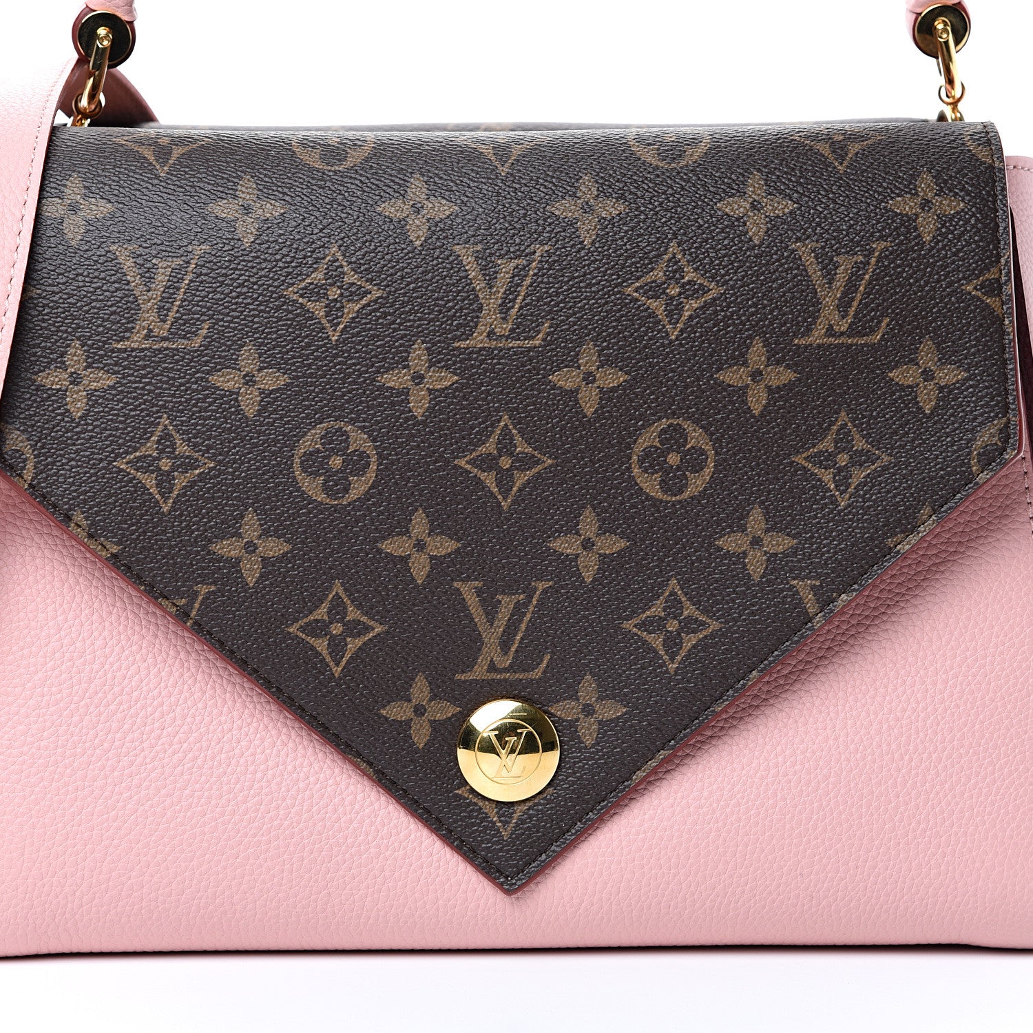 Louis Vuitton Grained Calfskin Monogram Double V Rose Poudre 6 of 11
