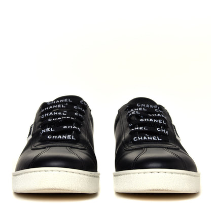 Chanel Calfskin Womens CC Sneakers 36 Black 8 of 12
