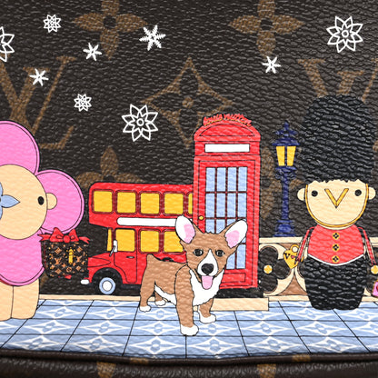 Louis Vuitton Monogram 2021 Christmas Animation London Mini Pochette Accessories Red 8 of 11