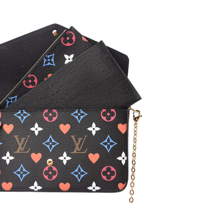 Louis Vuitton Game On Felicie Chain Wallet Black 8 of 11